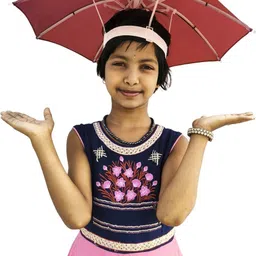 Kids Hat Design Umbrella Lightweight Waterproof Sun Shade Rain Shield_L4 Umbrella-image-0