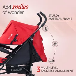 luvlap City Stroller/Buggy, Compact & Travel Friendly, for Baby/Kids, 6-36 Months, Stroller image 4