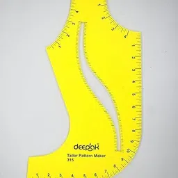 blushskin Pattern Maker , 3 Dart Scale, French Curve, Hip Curve, Arm hole Curve (6 pcs ) Drafting Kit image 2