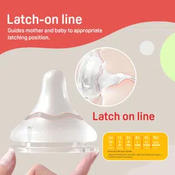 pigeon Feeding Bottle Nipple 9m+ Softlatch Peristaltic Plus Nipple 1pc -LL Case Medium Flow Nipple image 4