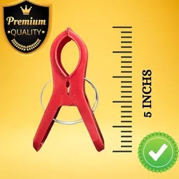 ganesha Saree Pre Pleating Clips | Saree Clips for Holding Saree Pleats | Big Size Plastic Cloth Clips image 2