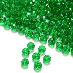 indikonb 6mm Green Crystal Beads for Jewellery & DIY Craft (90g)-picture-25
