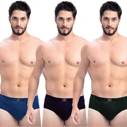 milton Pack of 3 Solid Men Brief image 1