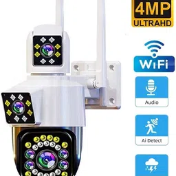 SIOVS WIFI CCTV 3 Lens 1080P HD Camera 2way Audio Bullet+360° PTZ Control Night Vision Security Camera-image-38