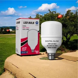 digital glow 50 W Basic Round B22 LED Bulb image 2