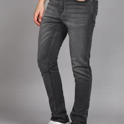 flying machine Men Slim Mid Rise Black Jeans image 3