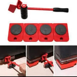 nitya 4Pcs Set Easy Heavy Furniture Goods Lifter Mover Multiple Unit Measuring Wheel image 3