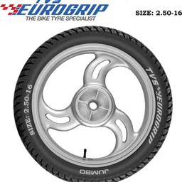tvs TYRE 2.50-16 JUMBO 2.50-16 Rear Two Wheeler Tyre image 3