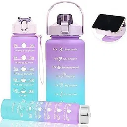 flipkart smartbuy 3 PCS MULTICOLOR WATERBOTTLE SET FOR DAILY USE AT OFFICE GYM AND TRAVELLING 2000 ml Bottle-picture-20