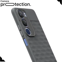 aizlo Back Cover for vivo Y29 5G Hexa Cube Design | Ultra Slim Soft Case | Inner Velvet Fabric image 3