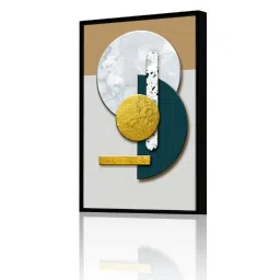 art street Spherical Multicolour Engineered Wood Framed Canvas Wall Painting image 2