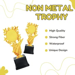 spellbale 10 PC Trophy 06 with Customization Logo for Events, Functions, Award Trophy image 2