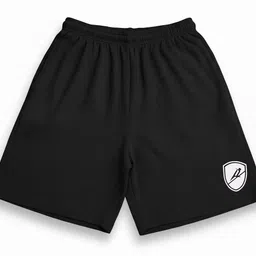 denlike' Solid Men Black Regular Shorts, Casual Shorts, Sports Shorts, Basic Shorts, Running Shorts, Gym Shorts image 2