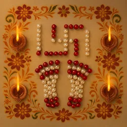 archu 1558M Rangoli Stencil image 4