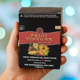 nkb Fruit Vineger Hair Gel | 100x2 ml Dye Colour , Black-picture-45