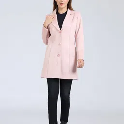 young club classic SUEDE Self Design Coat For Women image 5