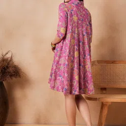 liaparo Women Printed Viscose Rayon Flared Kurta image 2