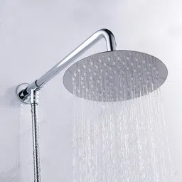 zap Felix 304 Stainless Steel | 8 Inch Circular Ultra-Thin Rain Shower Head Only Fixed Mount-picture-2
