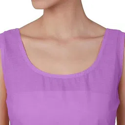 rudraaksha chikankari Women Purple Camisole image 4