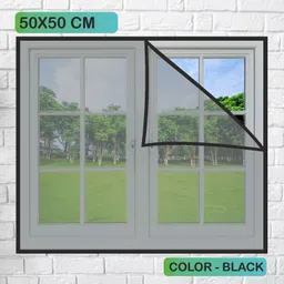 auralis Window Mosquito Net Pre Stiched with Adhesive Hook & Loop Tape Polyester Washable Adults Mosquito Net-picture-42