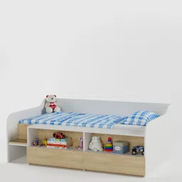 boingg! - a happy start BumbleBee Kids Bed in Oak Colour with Box Storage image 1