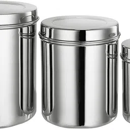 tannu craft Stainless Steel Grocery Container - 1100 ml, 1900 ml, 3000 ml-picture-19