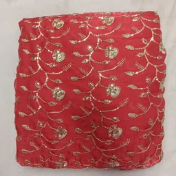 divine trends Unstitched Art Silk Multipurpose Running Fabric Embellished image 3