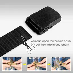 heneda Men Casual Black Nylon Belt image 3