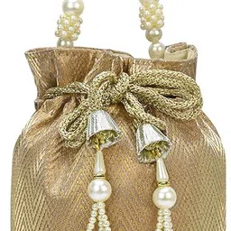 lavie signature Women Gold Potli image 1