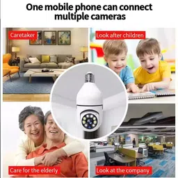 SROPX 1080P HD Bulb CCTV Camera with Motion Detection & AP Hotspot Security Camera image 4