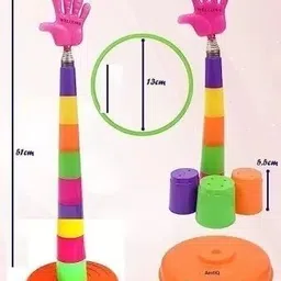amtiq Ball Pounding Game Set with 2 in 1 Ring Toss (Aim and Strike)Game for Baby Kids image 5