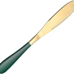 tomatus 1 PCS Butter Knife, 3 in 1 Stainless Steel Easy to Hold (Gold,Green) Stainless Steel Butter Spreader, Cheese Knife-picture-40