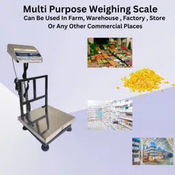 KiloMaxx KM-21, 100Kg With Ultrabright Display For Shops Stores or Industrial Uses 14*14" Weighing Scale image 5