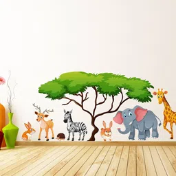 wallzone 330.2 cm Jungle Animals Removable Sticker-picture-24