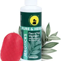 tail & collar club Anti Tick and Flea Shampoo 200ml + Bathing and Grooming Hand Brush Flea and Tick, Allergy Relief, Anti-itching Eucalyptus Dog Shampoo-picture-28