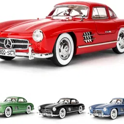 akvanar 1:24 Benz 300 SL Vintage Alloy Car Model Die cast Toy Sound & Light Vehicles image 3