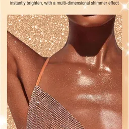 sildust Metallic Intense Pigmentation Golden Body & Face Shimmer Highlighter Powder Highlighter image 4