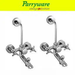 parryware Trio Wall Mixer 3 in 1 with Overhead Shower Provision set of 2 pic 049 Wall Mixer with Overhead Shower Provision Wall Mixer Faucet-picture-15