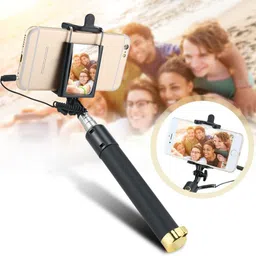 Sharp beak UNIVERSAL WIRED HANDHELD MONOPOD FOR PHONE HOLDER OR PHOTOGRAPHY VIDEO RECORDING YOUTUBE REELS & CAPUTURE EVERY SPECIAL MOMENT Cable Selfie Stick image 4