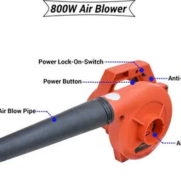 hillgrove HGCM266M1 800W-18000RPM Electric Air Blower with Gun Dust Cleaning (Pack Of 2) Forward Curved Air Blower image 2