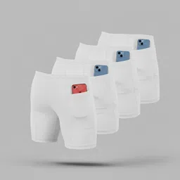 troopline Solid Men White, White, White, White Tights image 1