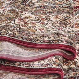 obsessions Cream Maroon Persian 3x5 Feet Machine Made Carpet image 3
