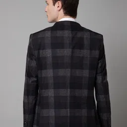 cantabil Men Checkered Single Breasted Casual Blazer image 2