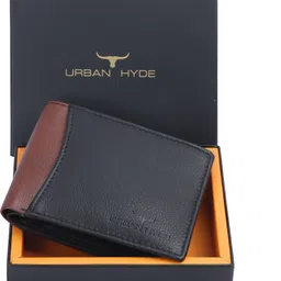 Men Black Genuine Leather RFID Wallet - Regular Size-image-7