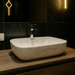 omzon Ceramic Premium Designer Table Top Wash Basin(13x18x5 INCH) MIRINDA 2321 Premium Luxurious Table Top Basin-picture-11