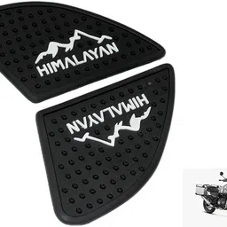 asryd Royal Enfield Himalayan AntiSlip Silicone Thai Pad Water Resistant Sticker Black Bike Tank Pad image 3