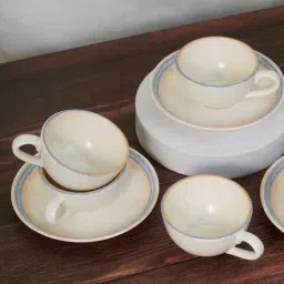 vola (Set of 12) Pixel- Solace Fine Porcelain Tea Cups & Saucer Set-picture-13