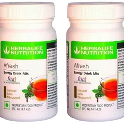 herbalife nutrition Afresh Energy Drink Mix - Tulsi Flavor 2 PCS PACK For Weight Loss Energy Drink image 1