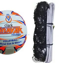 clark CLK orange mashine pu volleyball with net combo Volleyball Kit-picture-21