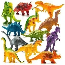 cj children'sjoy Dinosaur Toy Figures Set Animal Play Set for Kids 12pcs Cartoon Dino image 1